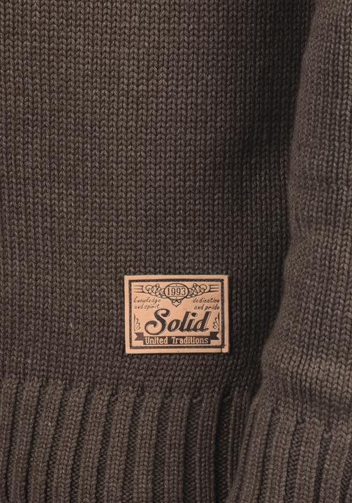 Actual product image Solid Petro Men's Jumper Chunky Knit Pullover Troyer With Zipper (XXL)
