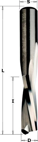 Produktbild CMT 192.040.11 Fräser Negativspirale rechts Durchmesser 4 mm