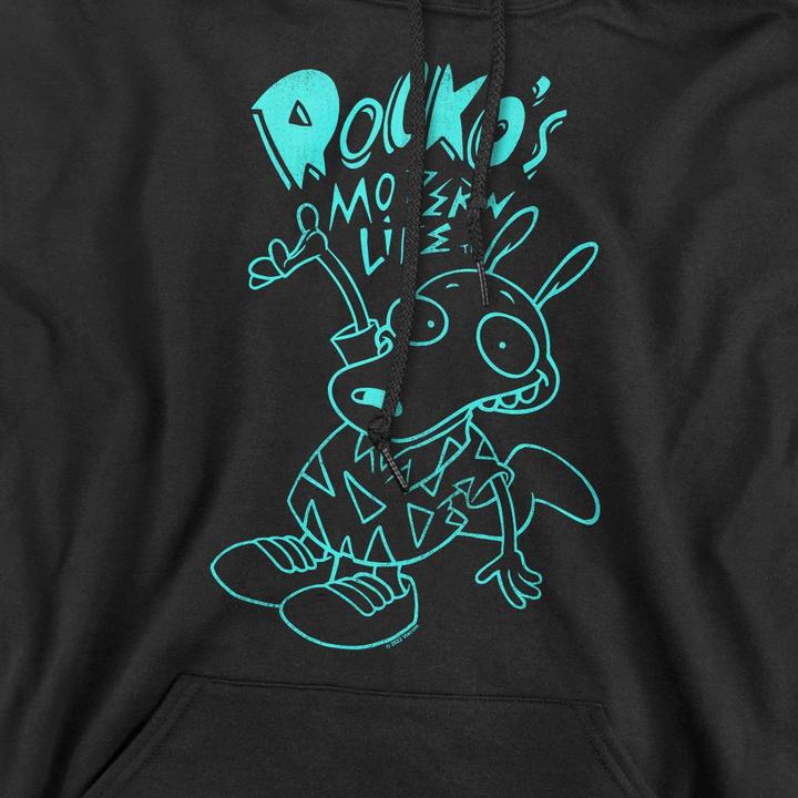 Immagine prodotto Rocko´s Modern Life Rocko's Modern Life Felpa con Cappuccio Neon Uomo (M)