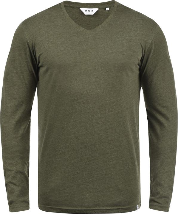 Immagine prodotto Solid Beda Maglia Maglie A Maniche Lunghe Da Uomo Con Collo A V (XXL)