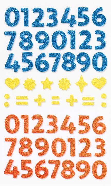 Actual product image Folia Moosgummi Glitter-Sticker