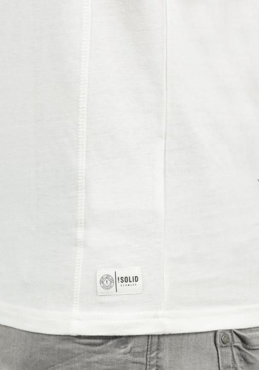 Actual product image Solid Dorian Men's T-Shirt Short Sleeve Shirt Tee With Grandad-Neck (XL)