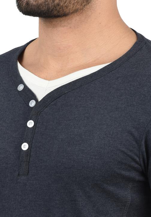Image du produit Solid Dorian T-shirt À Manches Courtes Pour Homme Avec Col Grandad (L)