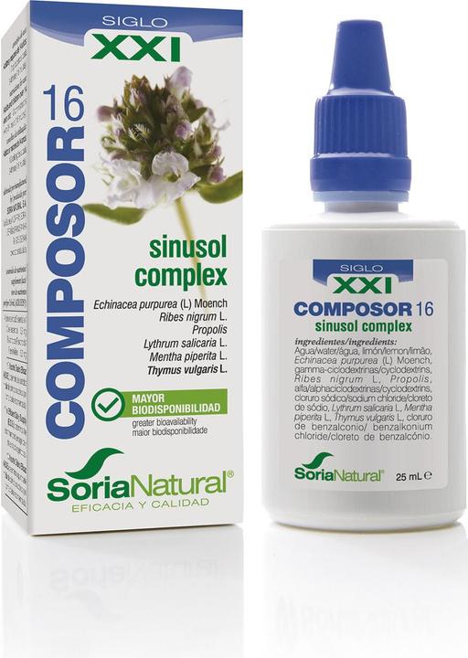 Immagine prodotto Soria Natural Soria Composor 16 Sinusol S XXI 25ml (25 ml)