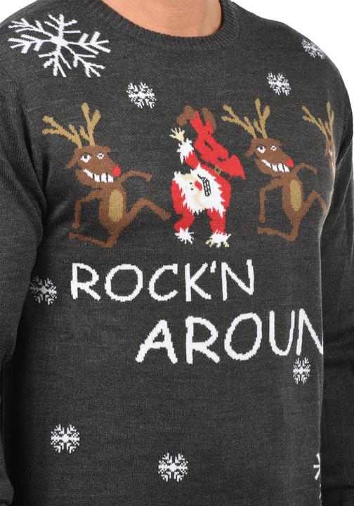 Image du produit Blend Rudolph Pull En Maille De Noël Pull-Over Tricot Pour Homme Avec Encolure Rond (S)