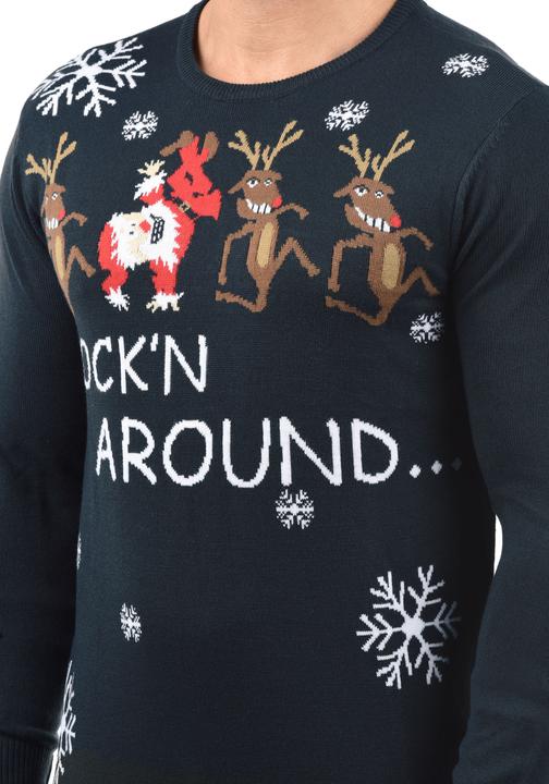 Image du produit Blend Rudolph Pull En Maille De Noël Pull-Over Tricot Pour Homme Avec Encolure Rond (XXL)