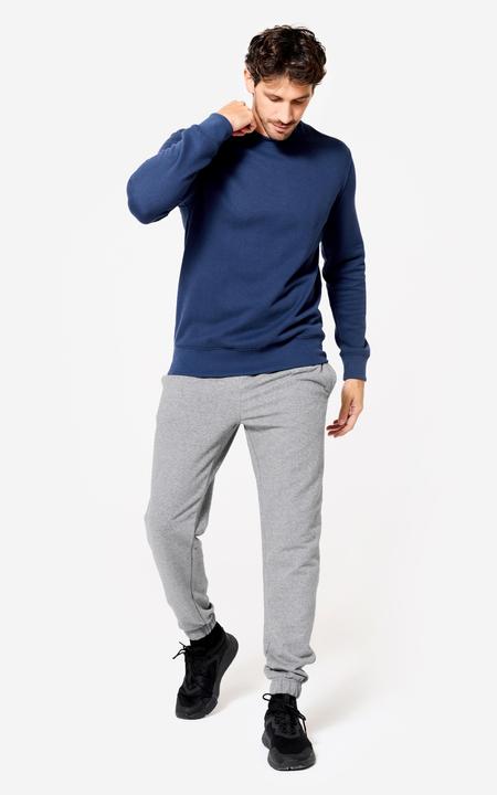 Actual product image Domyos Sweatshirt Herren warm Baumwolle - dunkelblau (S)