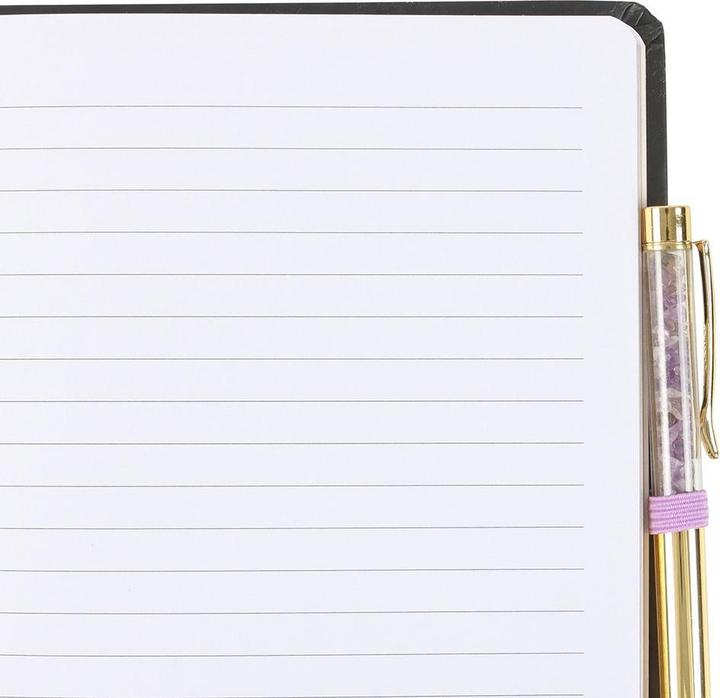 Actual product image Something Different In My Witch Era Amethyst A5 Notebook & Pen (Lined)