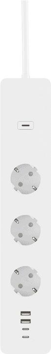 Produktbild Woox R6132 Intelligente Steckerleiste 3 AC-Ausgänge Type F (CEE 7/4) 1,5 m 4 3680 W Weiss (3 x, CEE 7/4, 1.50 m)