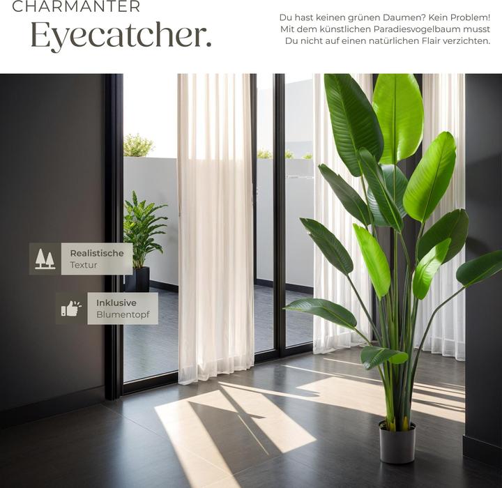 Actual product image tectake Künstlicher Paradiesvogelbaum Tropic, naturgetreu (180 cm)