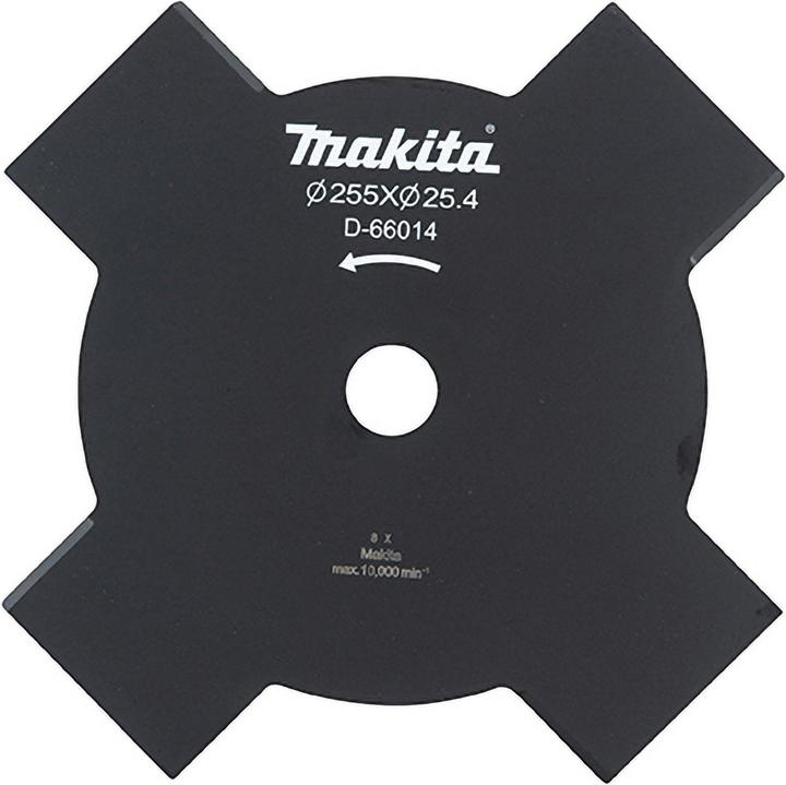 Produktbild Makita 4-Zahn-Schlagmesser 255x25,4mm (Rasentrimmer, Rasenmäher Messer + Ersatzmesser Gartenmaschinen)