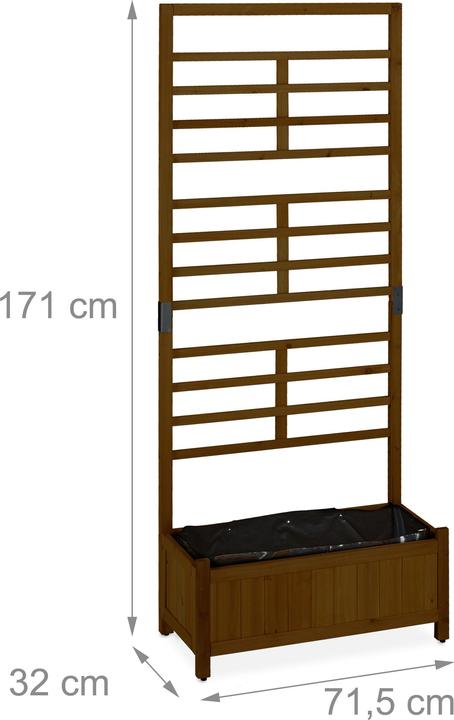 Produktbild Relaxdays Pflanzkasten Spalierwand (71.50 cm)