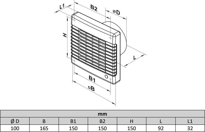 Produktbild Vents 100 MA VTH