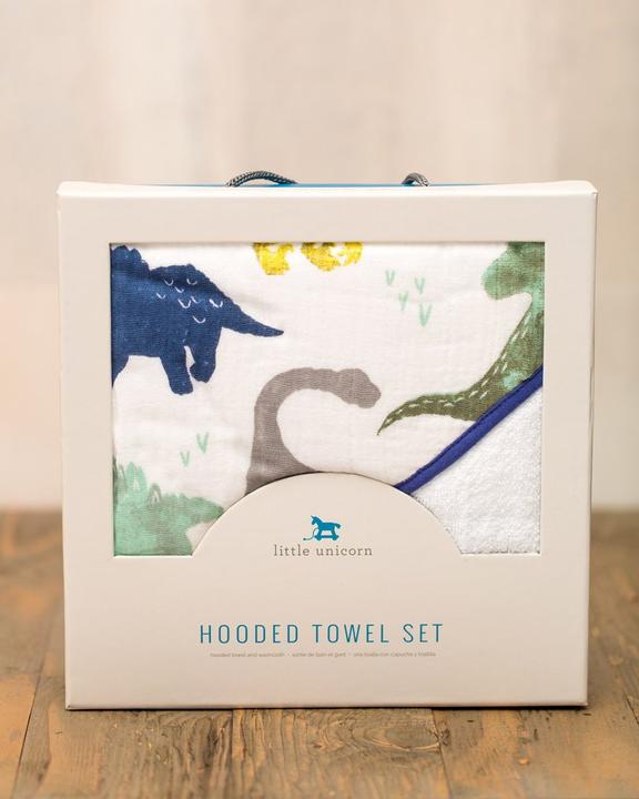 Actual product image little unicorn Hooded Towel Set