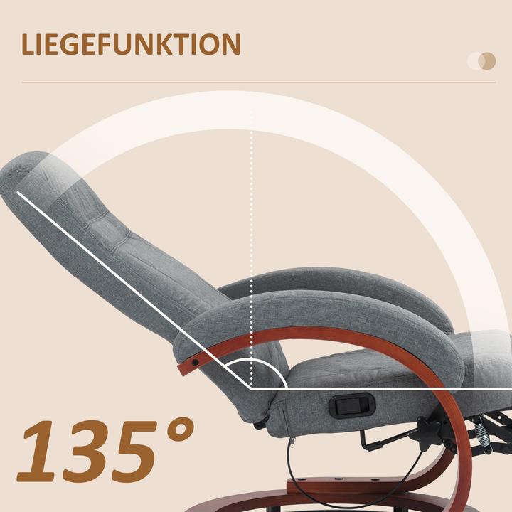Image du produit Homcom Relaxsessel Polyester Grau