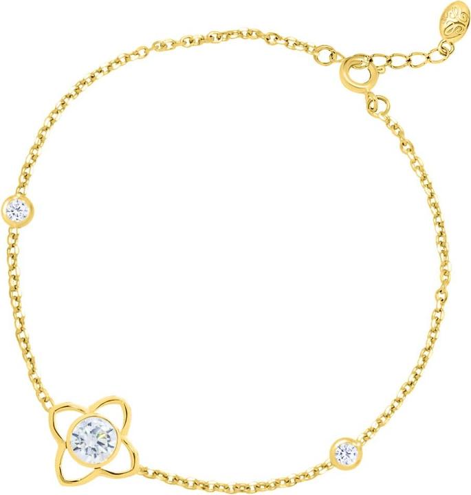 Candy Armband Gemma, 925 Sterling Silber, vergoldet (20 cm, 925 Sterling Silber, 18k vergoldet)