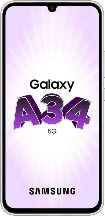 Produktbild Samsung Galaxy A34 5G (128 GB, Awesome Silver, 6.60", Dual SIM, 48 Mpx, 5G)