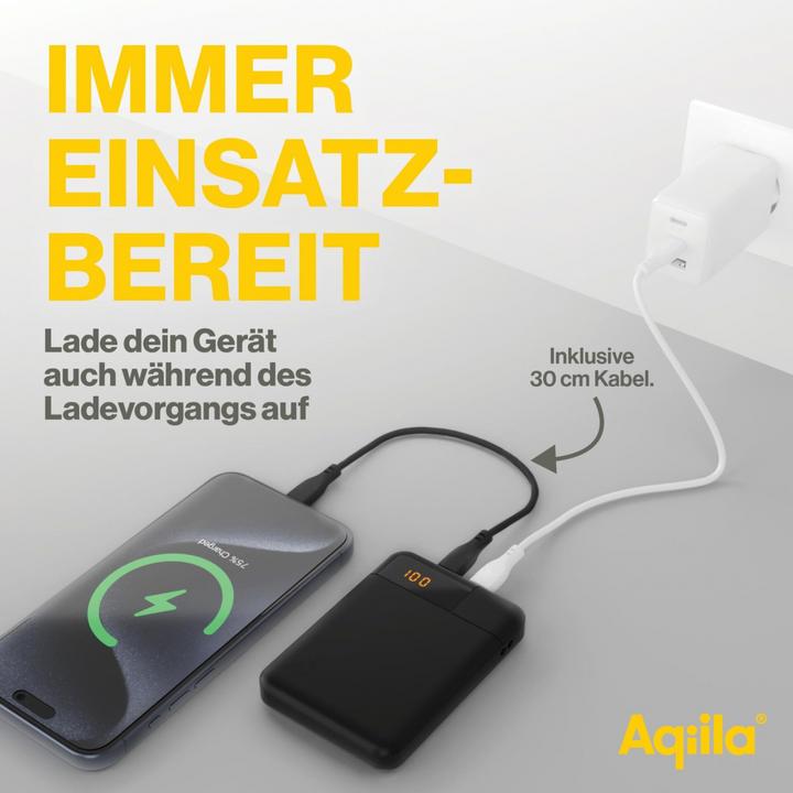 Productafbeelding Aqiila Powerbird B5B - Powerbank 5000 mAh, 12W - Zwart (5000 mAh, 12 W, 37 Wh)