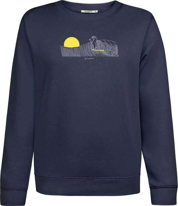 Actual product image Greenbomb Women's Animal Sloth Waves Canty Pullover (S)