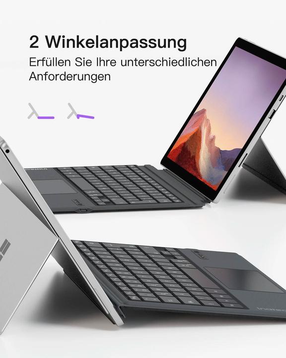 Produktbild Inateck Keyboard Surface 02027 gray (KB02027 gray) (DE, Kabelgebunden)