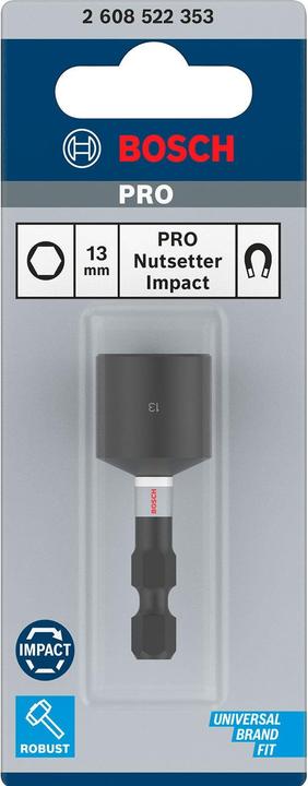 Actual product image Bosch Professional Zubehör PRO Nutsetter Impact, 13 x 50 mm (13 mm)