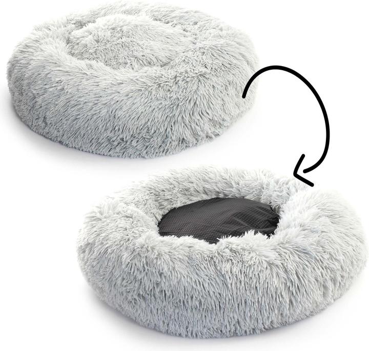 Produktbild Fudajo Hundebett rund Hundekissen Katzenbett XL Hundesofa Haustierbett waschbar (Hund)