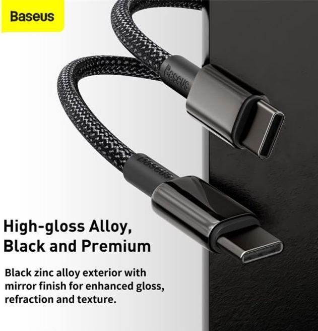 Actual product image Baseus USB C – USB C (1 m, USB 2.0, 100 W)