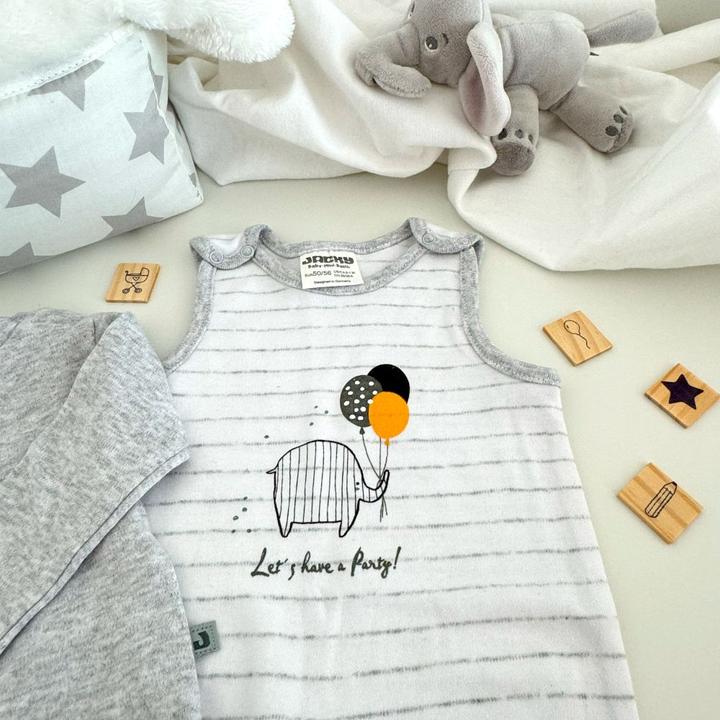 Immagine prodotto Jacky Baby Set tutina e camicia - Let's have a party Tutine e set Offwhite (68)