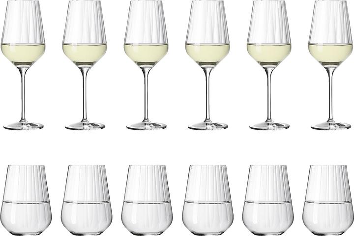 Actual product image Ritzenhoff White Wine & Water Glasses Star Cut (38 cl, 12 Glasses, White wine glasses)