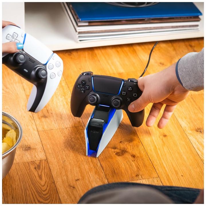 Productafbeelding Fixed Dubbele oplader voor PS5-controller, zwart en wit (PS5)