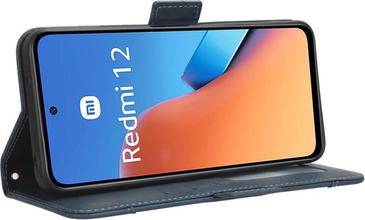 Produktbild Cover-Discount Xiaomi Redmi 12 - Etui viele Kartenfächer blau (Xiaomi Redmi 12)