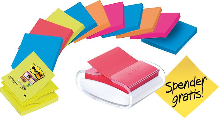 Actual product image Post-it Super Sticky Z-Notes Dispenser (76 x 76 mm)