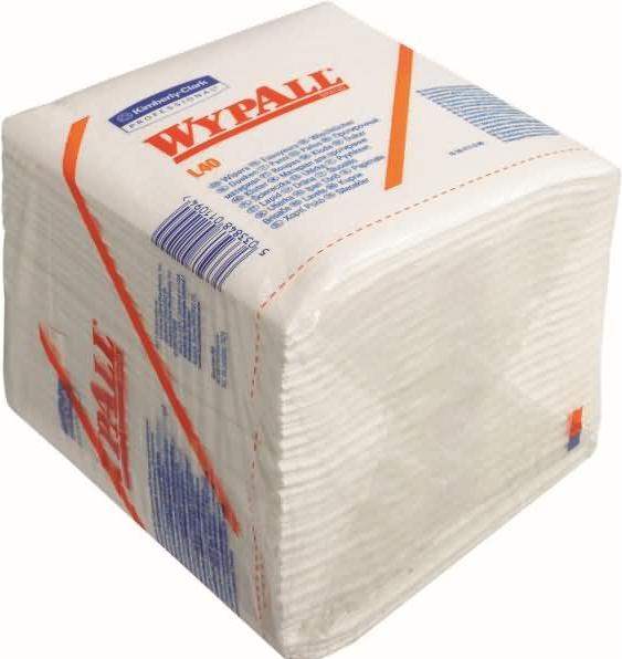Actual product image Wypall Wiping cloths L40 1-ply 30.5x31.8cm quarter-folded white (1 x)