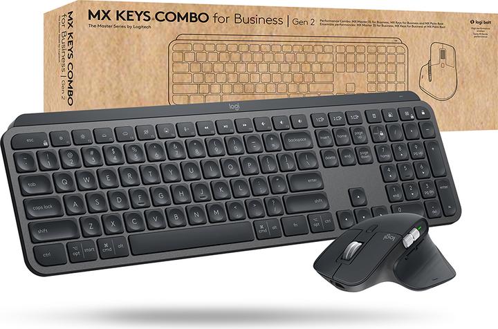 Actual product image Logitech MX Keys Combo for Business Gen 2 (Eng. Int., Wireless)