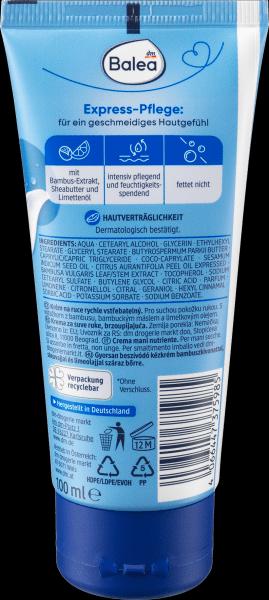 Actual product image dm Balea Fast-absorbing hand cream (100 ml)