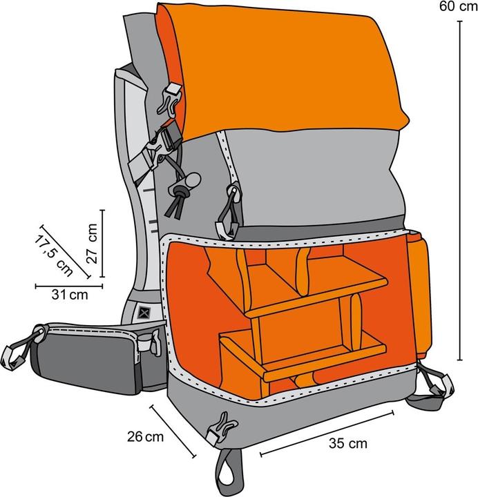 Image du produit mantona Éléments PRO 50 (Sac à dos photo, 53 l)