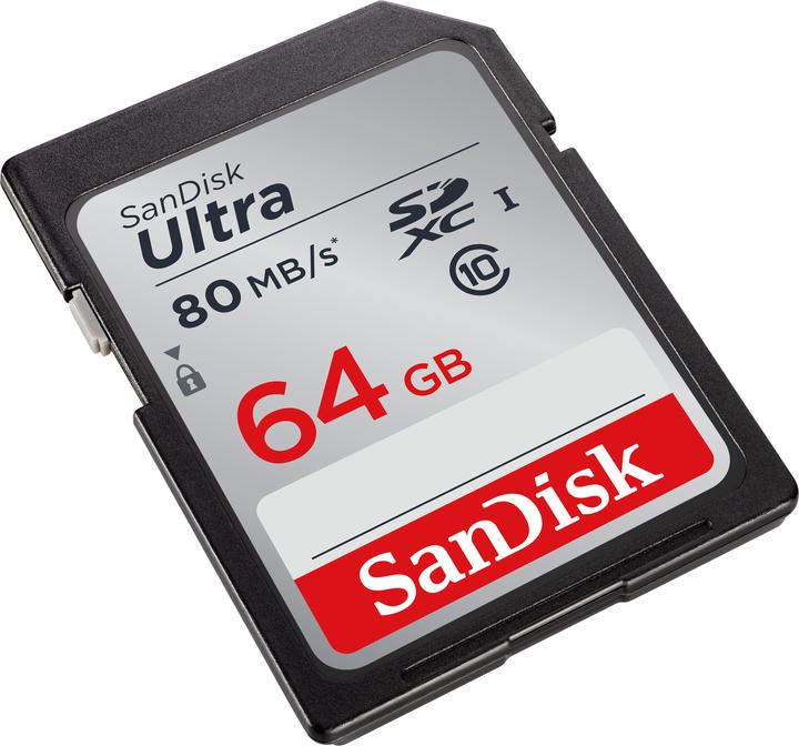 Produktbild SanDisk Ultra U1 (64 GB, SDXC, U1, UHS-I)