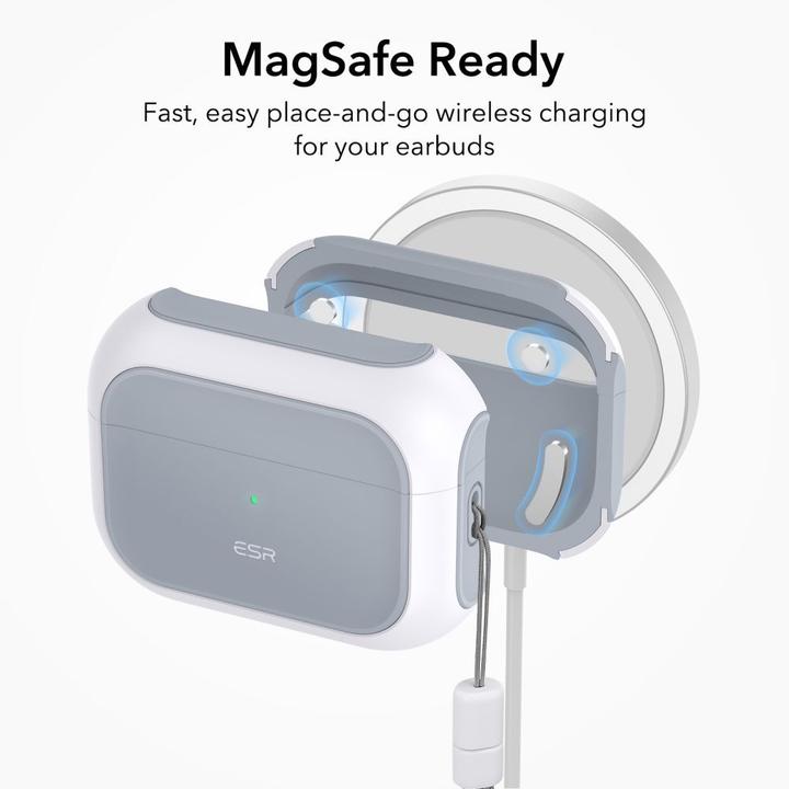 Produktbild ESR ORBIT HALOLOCK MAGSAFE Apple AIRPODS PRO 1 / 2 WHITE (Kopfhörer Hülle)