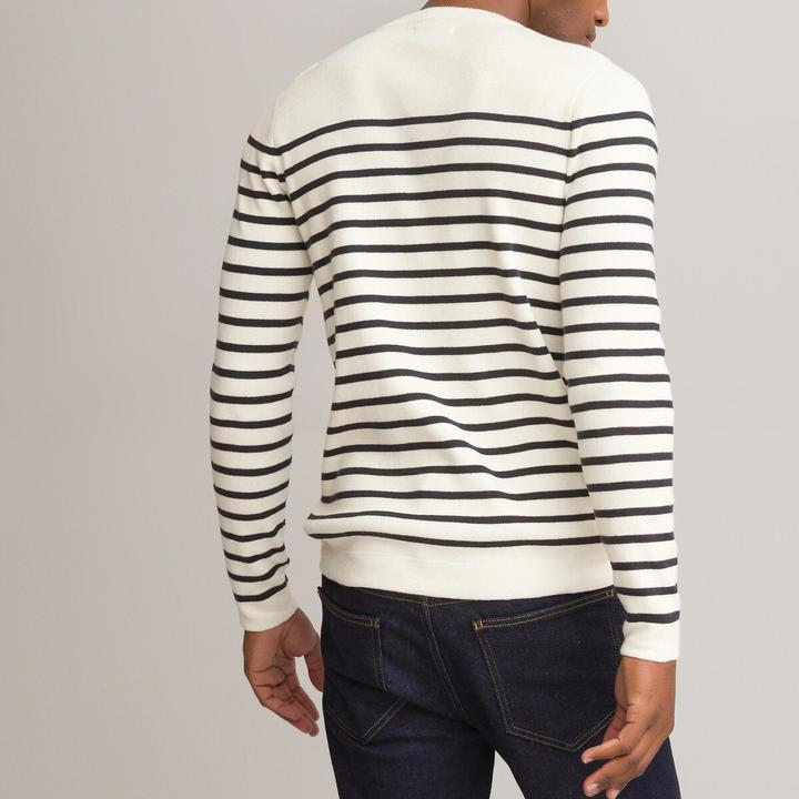 Produktbild La Redoute Collections Matrosenpullover aus Bio-Baumwolle (L)