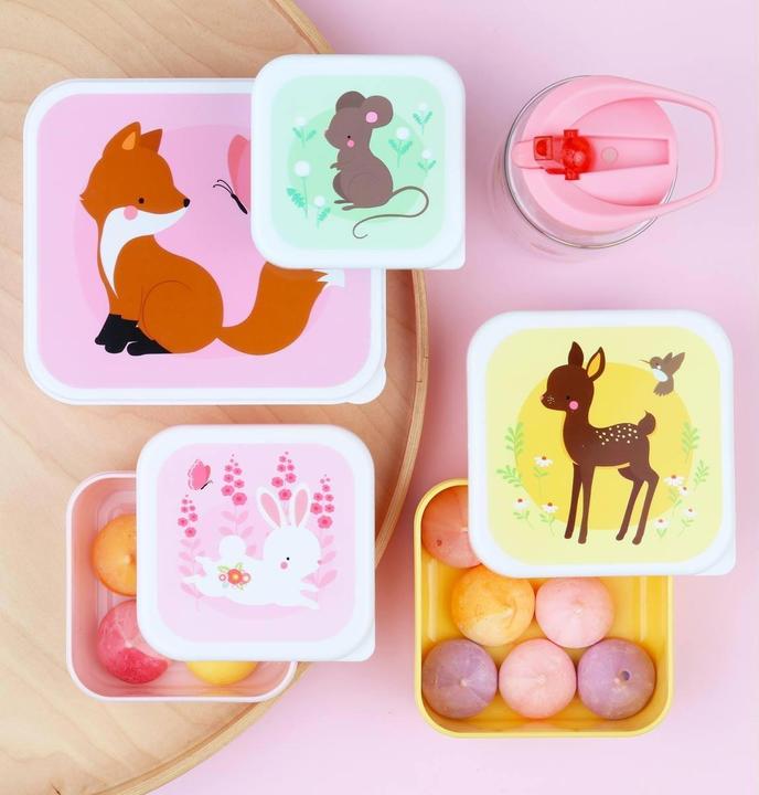 Produktbild A Little Lovely Company Lunch & Snackbox Forest Friend SBSEFO27
