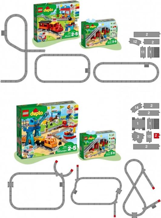 Immagine prodotto LEGO Ponte ferroviario e binari (10872)