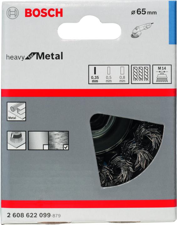 Actual product image Bosch Professional Zubehör PRO Metal heavy cup brush, 75 x 0.35 mm, thread (0.35 mm)