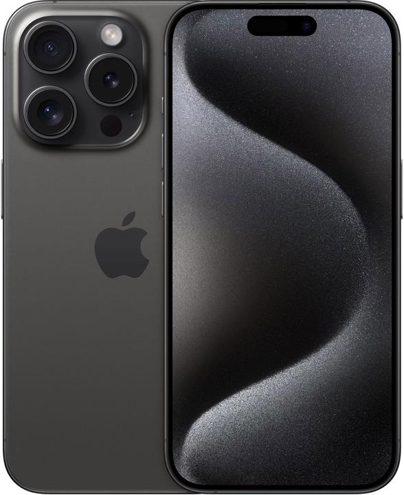 Apple iPhone 15 Pro (256 GB, Black Titanium, 6.10", SIM + eSIM, 48 Mpx, 5G)
