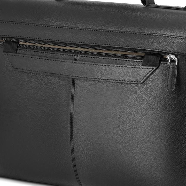 Actual product image Bugatti Valencia briefcase RFID leather 40 cm laptop compartment