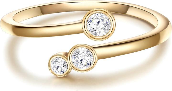 Immagine prodotto Glanzstücke München Donna Argento Sterling Cubic Zirconia Oro Giallo - 31958 (48, 925 Argento)
