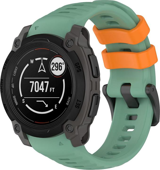 Actual product image Techsuit - Watchband 22mm (W076) - Garmin Instinct E 40mm - Mint Green (Polycarbonate, Silicon)
