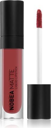 Actual product image Nobea Day-to-Day Matte Liquid Lipstick - Mulberry #M12, 7 ml (Mulberry #M12)