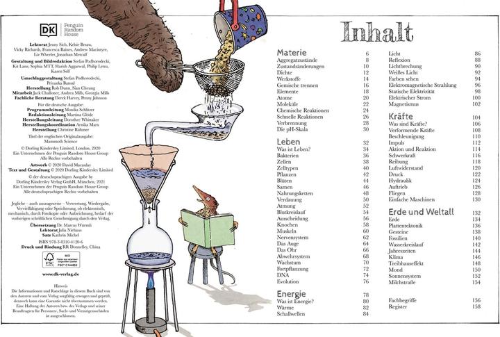 Produktbild Das Mammut-Buch Naturwissenschaften (Deutsch, Marcus Würmli, David Macaulay, 2021)