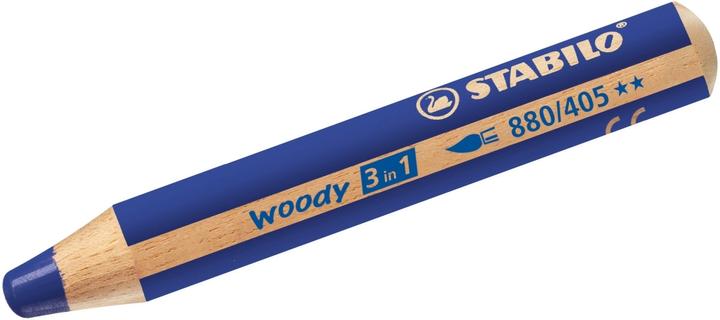 Image du produit STABILO woody 3 en 1 crayon de couleur (Bleu outremer, 1 x)