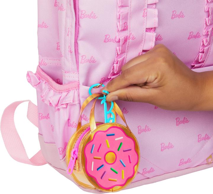 Produktbild Barbie Fashion Kleidung und Deluxe-Tasche mit Zubehör im Thekendisplay